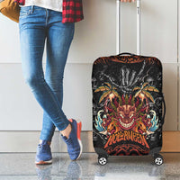 Aloha Halloween Luggage Cover Horror Tiki Heavy Metal Style - Polynesian Pride