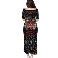 Aloha Halloween Puletasi Horror Tiki Heavy Metal Style - Polynesian Pride