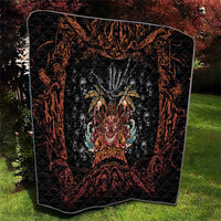 Aloha Halloween Quilt Horror Tiki Heavy Metal Style - Polynesian Pride