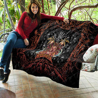 Aloha Halloween Quilt Horror Tiki Heavy Metal Style - Polynesian Pride