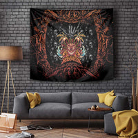 Aloha Halloween Tapestry Horror Tiki Heavy Metal Style - Polynesian Pride