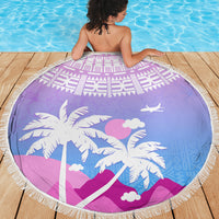 Fiji Your Paradise Festival Beach Blanket With Fijian Masi Tapa Pattern LT05 - Polynesian Pride