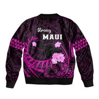 Hawaii Strong Maui Sleeve Zip Bomber Jacket Lahaina Is Not For Sale LT05 - Polynesian Pride