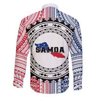 Samoa Black Saturday Family Matching Long Sleeve Bodycon Dress and Hawaiian Shirt Polynesian Tribal Simple Style LT05 - Polynesian Pride