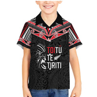 Aotearoa Toitu Te Tiriti Family Matching Mermaid Dress and Hawaiian Shirt New Zealand Honour The Treaty