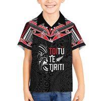 Aotearoa Toitu Te Tiriti Family Matching Summer Maxi Dress and Hawaiian Shirt New Zealand Honour The Treaty