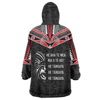 Aotearoa Toitu Te Tiriti Wearable Blanket Hoodie New Zealand Honour The Treaty
