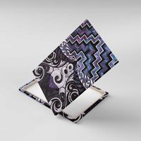 New Zealand Maori Canvas Wall Art Poutama Pikorua Purple Paua Shell