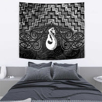 New Zealand Maori Tapestry Poutama Manaia Black Paua Shell LT05 - Polynesian Pride