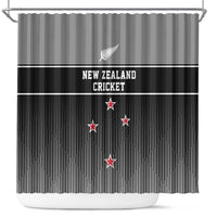 New Zealand Cricket Shower Curtain Black Cap Unbeatable