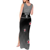 Custom New Zealand Cricket Tank Maxi Dress Black Cap Unbeatable LT05 - Polynesian Pride