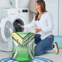 Cook Islands Avaiki Rugby Laundry Basket Go Champions - Polynesian Pride