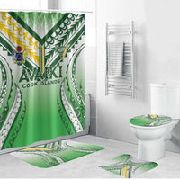 Cook Islands Avaiki Rugby Bathroom Set Go Champions LT05 Bathroom Set (4 pcs) Green - Polynesian Pride
