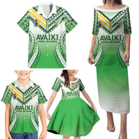 Custom Cook Islands Avaiki Rugby Family Matching Puletasi and Hawaiian Shirt Go Champions LT05 - Polynesian Pride