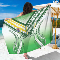 Cook Islands Avaiki Rugby Sarong Go Champions LT05 One Size 44 x 66 inches Green - Polynesian Pride