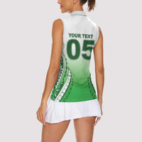 Custom Cook Islands Avaiki Rugby Women Sleeveless Polo Shirt Go Champions LT05 - Polynesian Pride