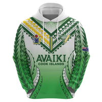 Custom Cook Islands Avaiki Rugby Zip Hoodie Go Champions LT05 - Polynesian Pride