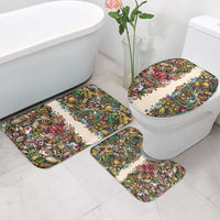 Hawaii And Japan Bathroom Set Tiki With Oni Mask LT05 - Polynesian Pride