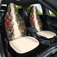 Hawaii And Japan Car Seat Cover Tiki With Oni Mask LT05 One Size Colorful - Polynesian Pride