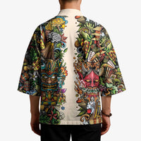 Hawaii And Japan Kimono Tiki With Oni Mask LT05 - Polynesian Pride