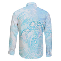 Polynesia Dolphins Under The Sea Family Matching Summer Maxi Dress and Hawaiian Shirt Simple Style LT05 - Polynesian Pride