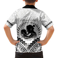 Personalised New Zealand Happy Father's Day Hawaiian Shirt Aroha Ahau Ki A Koe Papa Polynesian Tribal LT05 - Polynesian Pride