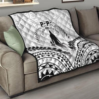 New Zealand Happy Father's Day Quilt Aroha Ahau Ki A Koe Papa Polynesian Tribal