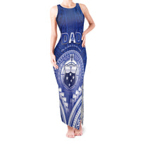 Personalised Samoa Happy Father's Day Tank Maxi Dress Ou Te Alofa Ia Te Oe Tama Dad Polynesian Tribal