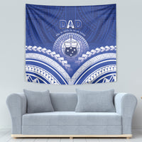 Samoa Happy Father's Day Tapestry Ou Te Alofa Ia Te Oe Tama Dad Polynesian Tribal