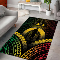 Vanuatu Happy Father's Day Area Rug Mi Lavem Yu Papa Polynesian Tribal