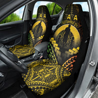 Vanuatu Happy Father's Day Car Seat Cover Mi Lavem Yu Papa Polynesian Tribal