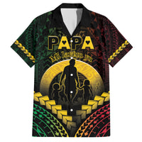 Personalised Vanuatu Happy Father's Day Hawaiian Shirt Mi Lavem Yu Papa Polynesian Tribal LT05 Reggae - Polynesian Pride