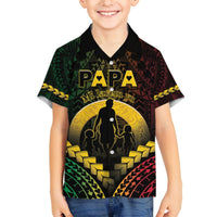 Personalised Vanuatu Happy Father's Day Hawaiian Shirt Mi Lavem Yu Papa Polynesian Tribal LT05 - Polynesian Pride