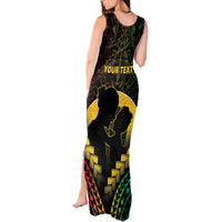 Personalised Vanuatu Happy Father's Day Tank Maxi Dress Mi Lavem Yu Papa Polynesian Tribal LT05 - Polynesian Pride