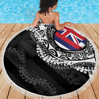Hawaii Flag Day Beach Blanket Hawaiian Maile Lei