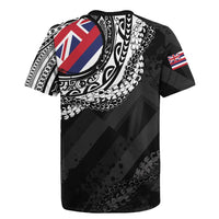 Hawaii Flag Day Rugby Jersey Hawaiian Maile Lei