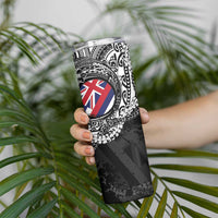 Hawaii Flag Day Skinny Tumbler Hawaiian Maile Lei
