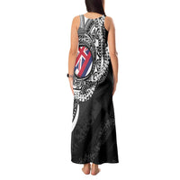 Hawaii Flag Day Tank Maxi Dress Hawaiian Maile Lei
