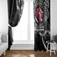 Hawaii Flag Day Window Curtain Hawaiian Maile Lei