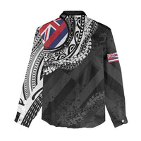 Hawaii Flag Day Women Casual Shirt Hawaiian Maile Lei