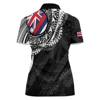 Hawaii Flag Day Women Polo Shirt Hawaiian Maile Lei LT05 - Polynesian Pride