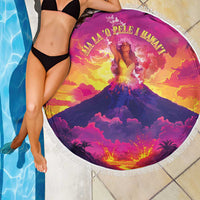 Hawaii Kilauea Volcano Beach Blanket There Is Pele Goddess Of The Volcano - Polynesian Pride