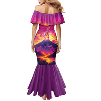 Hawaii Kilauea Volcano Family Matching Mermaid Dress and Hawaiian Shirt There Is Pele Goddess Of The Volcano - Polynesian Pride