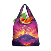 Hawaii Kilauea Volcano Grocery Bag There Is Pele Goddess Of The Volcano - Polynesian Pride