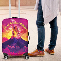 Hawaii Kilauea Volcano Luggage Cover There Is Pele Goddess Of The Volcano LT05 Purple - Polynesian Pride