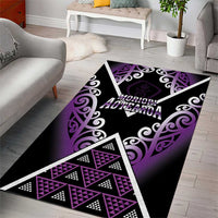 Aotearoa Moriori Area Rug Maori Pattern New Zealand - Polynesian Pride