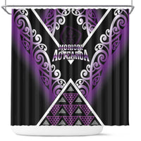 Aotearoa Moriori Shower Curtain Maori Pattern New Zealand - Polynesian Pride
