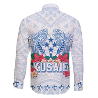 Happy Kosrae Liberation Day Family Matching Mermaid Dress and Hawaiian Shirt Polynesian Shark Turtle Motif