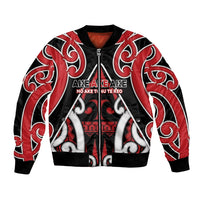 New Zealand Maori Language Week Bomber Jacket Mo Ake Tonu Te Reo