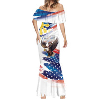 Filipino American History Month Mermaid Dress Bald Eagle Tarsier Together